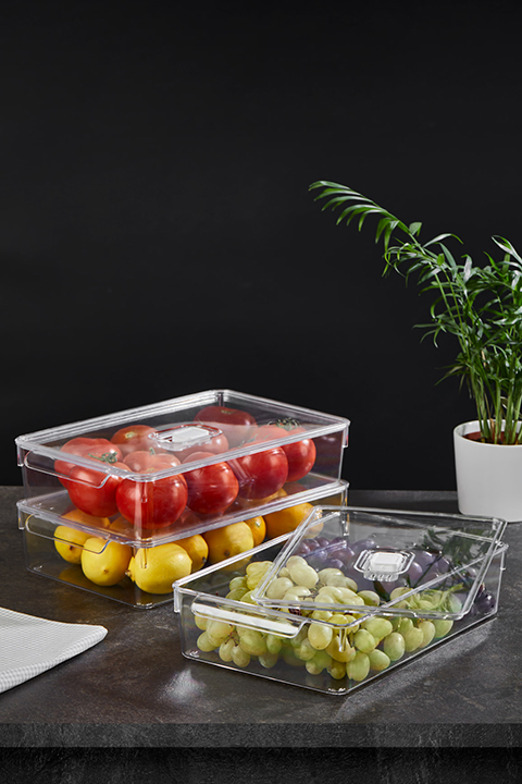 Fresh Kapaklı Kristal Buzdolabı Düzenleyici 200 X 325 X 70 mm