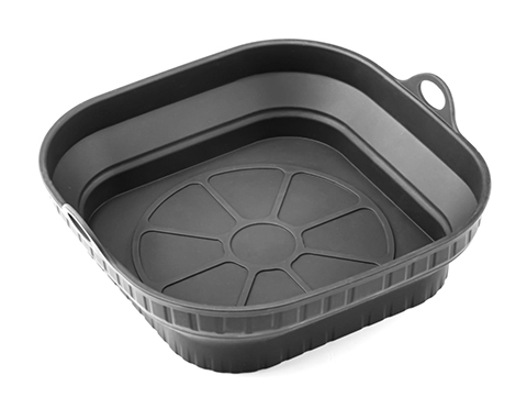 Katlanır Kare Silikon Airfryer Pişirme Kabı