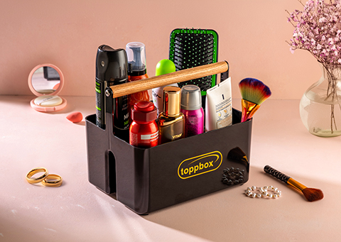 Ahşap Saplı Bölmeli Çok Amaçlı Organizer