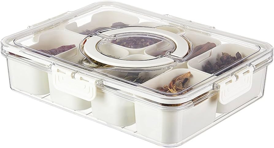 8 Bölmeli Saplı Saklama Kabı